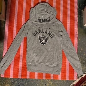 Victoria’s Secret PINK Gray Oakland Raiders Woman’s Hoodie